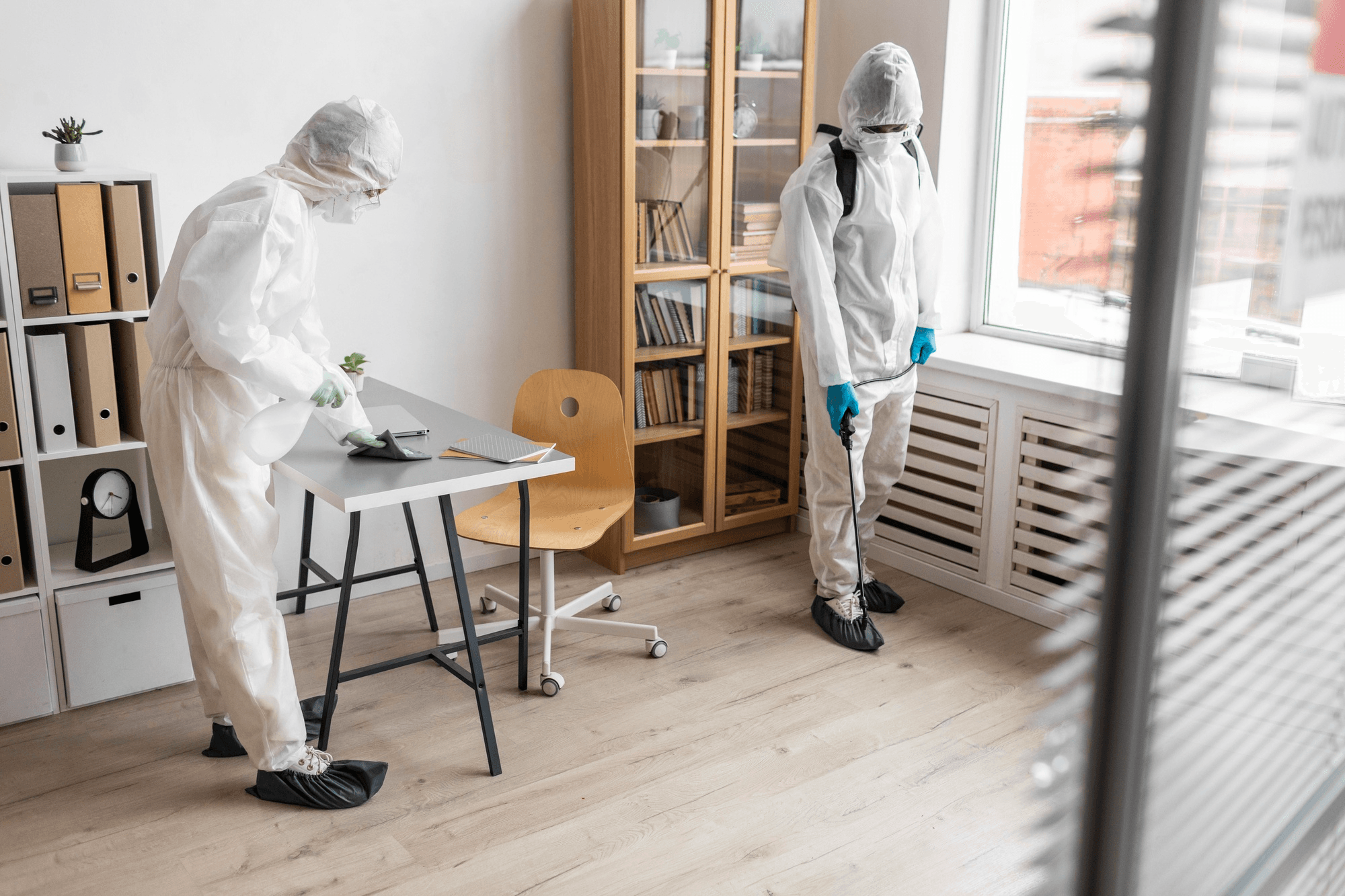 Apartment pest control (includes utensil removal)