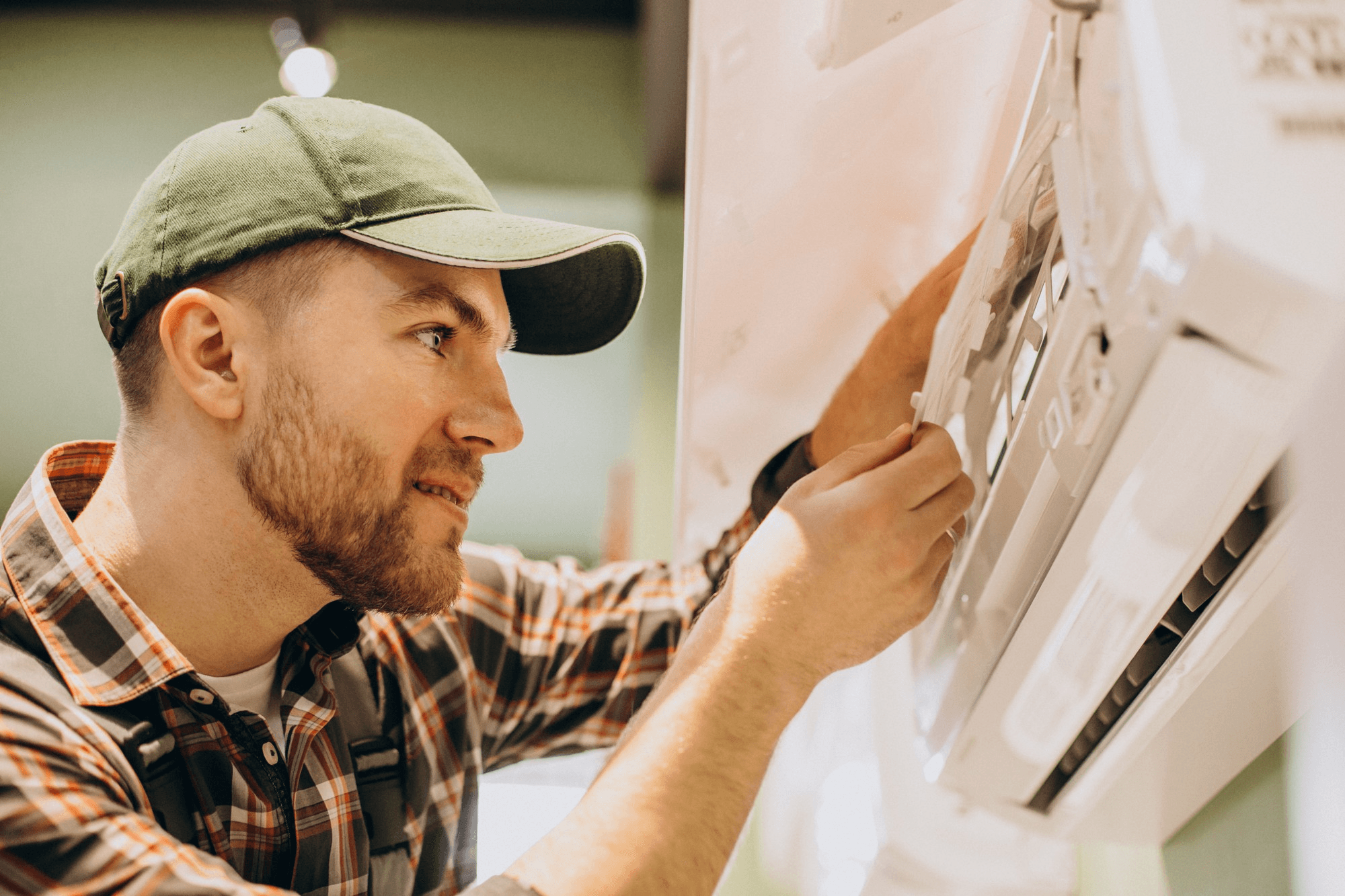 Deep clean with foam-jet AC service